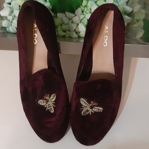 ALDO FLAT SHOES PURPLE